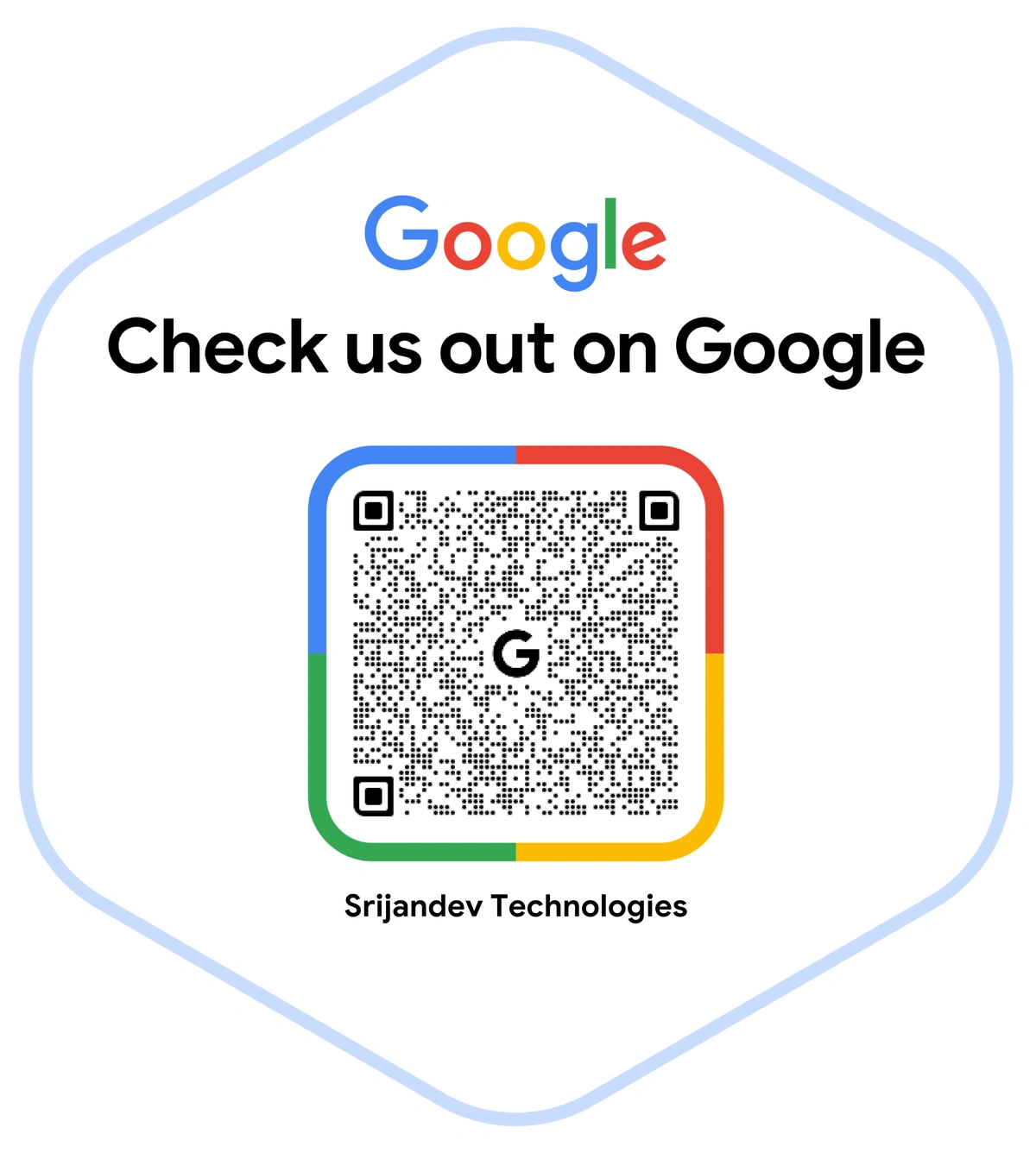Google Business Profile Review QR Code - Srijandev Technologies